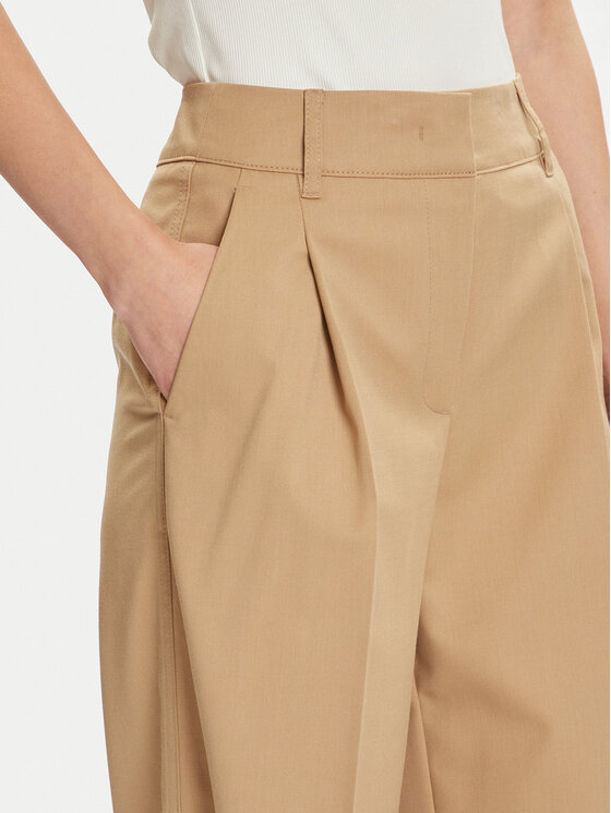 Marc O'Polo Marc O'Polo Kalhoty z materiálu 508 0062 10135 Béžová Wide Fit