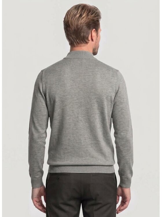 Pako Lorente Pako Lorente Sweter P26WN-2X-015 Szary Classic Fit
