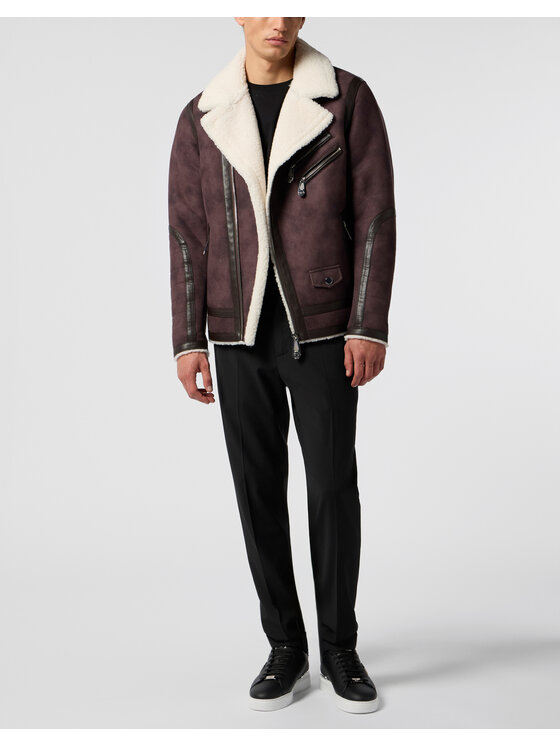 PHILIPP PLEIN PHILIPP PLEIN Kurtka puchowa 28616 Brązowy Regular Fit