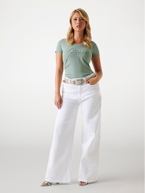 Guess Guess T-Shirt 175695 Szary Classic Fit