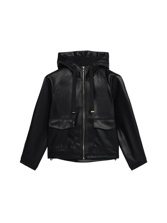 Oltre Oltre Giacca in similpelle R326J000278N033 Nero Over Fit