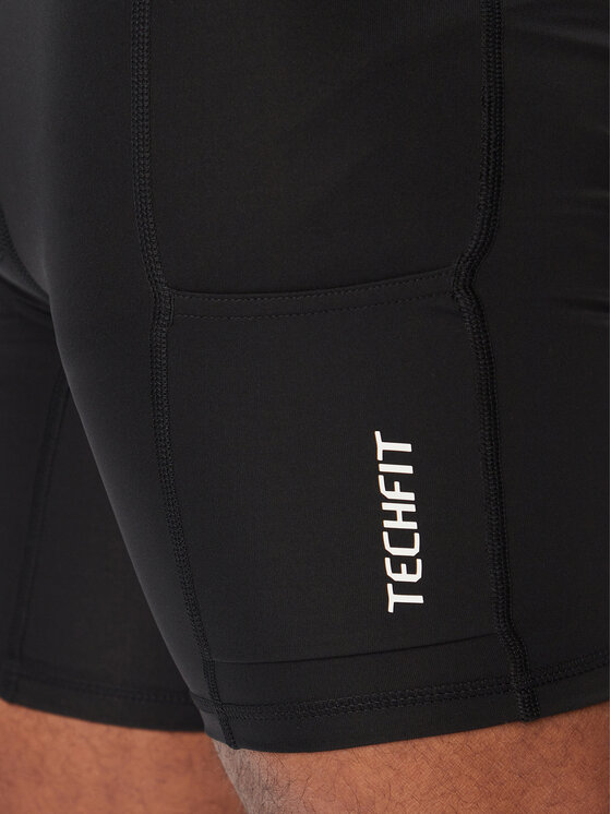 adidas adidas Pantaloncini sportivi Techfit Hybrid KG1822 Nero Slim Fit