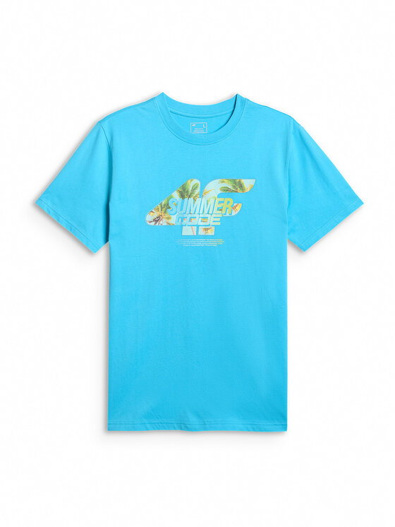 4F 4F T-shirt SUMMER CODE Blu Regular Fit