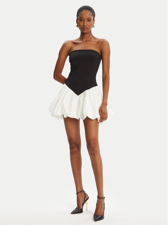 Bardot Bardot Koktélruha Vega Strapless 59903DB Fekete Slim Fit