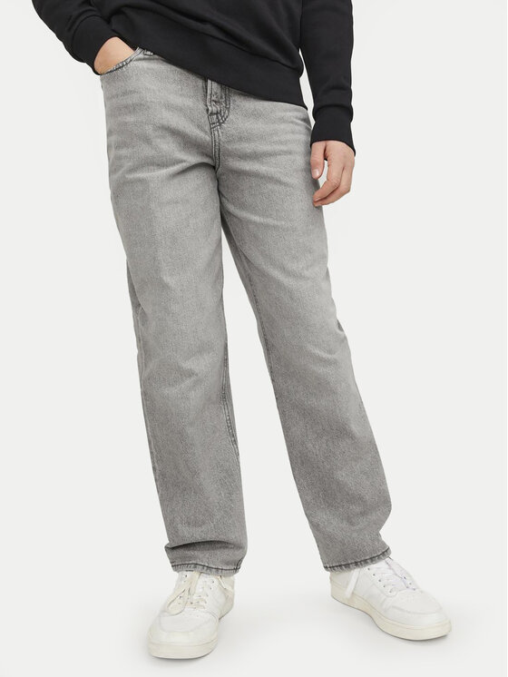 Jack&Jones Junior Jack&Jones Junior Jeans hlače Chris 12251577 Siva Relaxed Fit
