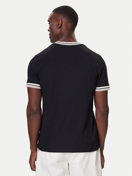 Nautica Nautica Tričko N1S03473 Čierna Regular Fit
