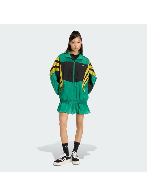 adidas Rochie de zi Santiago KC9133 Verde Oversize