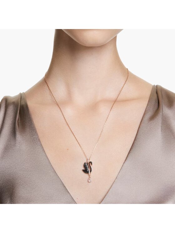 Swarovski Swarovski Naszyjnik Swan 5678045 Czarny