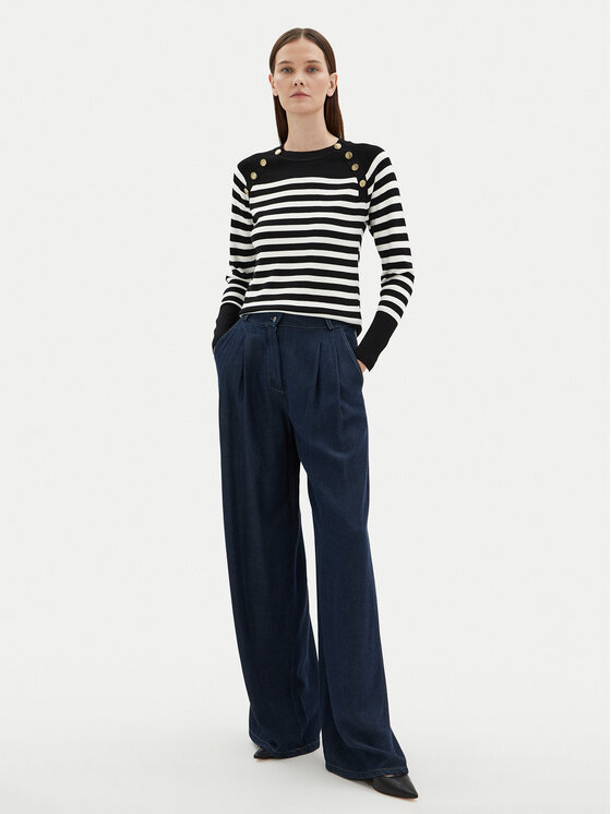 Motivi Motivi Блузка M4286000723N Чорний Slim Fit