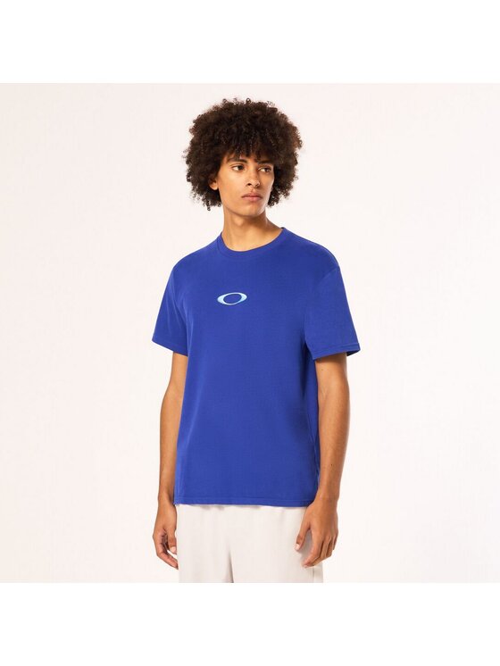 Oakley Oakley T-Shirt FOA405444 Niebieski Regular Fit