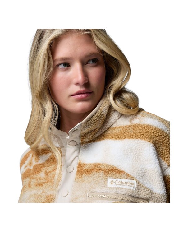 Columbia Columbia Polar Helvetia™ II Printed Cropped Half Snap Fleece Niebieski Regular Fit