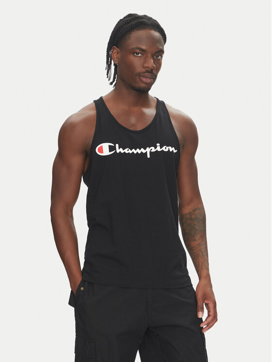 Champion Champion Majica brez rokavov 220780 Črna Standard Fit