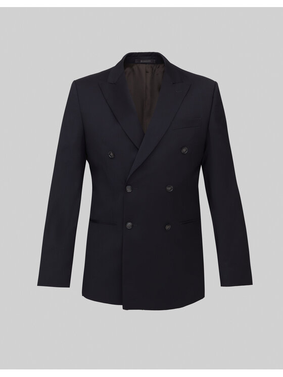 Borgio Borgio Marynarka marradi_II Granatowy Slim Fit