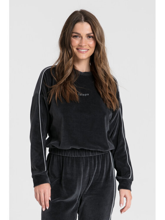 LaLupa LaLupa Bluza LA084 Czarny Comfortable Fit