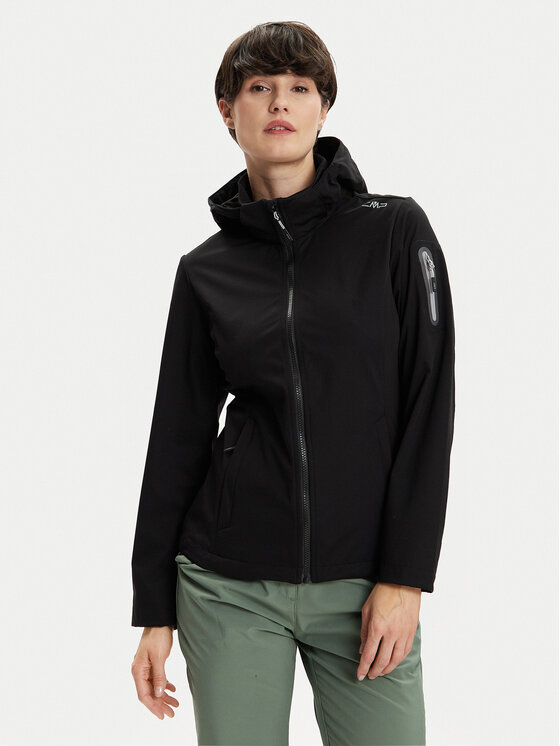 CMP Nepremokavá bunda 39A5016 Čierna Regular Fit
