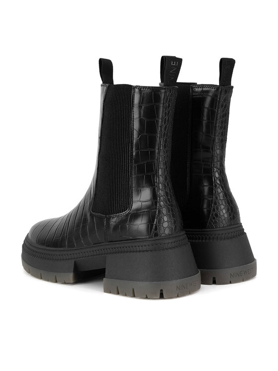 Nine West Nine West Kotníková obuv s elastickým prvkem WFA3033-9 Černá