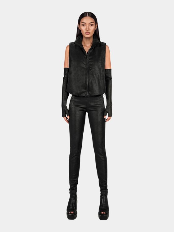 MADE BY SOCIETY MADE BY SOCIETY Kurtka anorak NOIR LINE Vest - V27939 Czarny Basic Fit