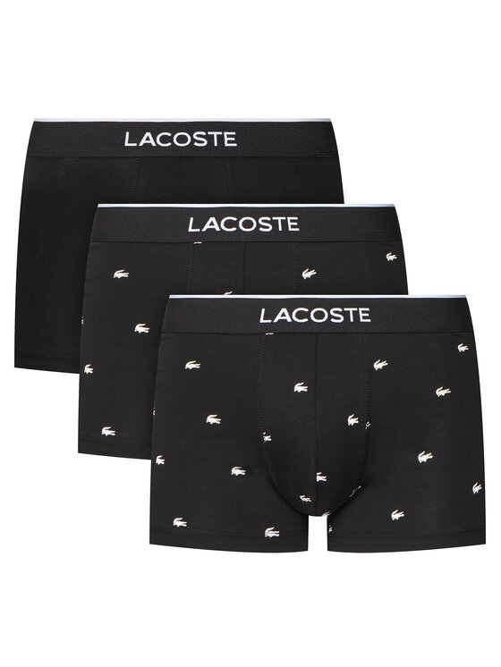 Lacoste Lacoste Set od 3 para bokserica 5H1299 Crna