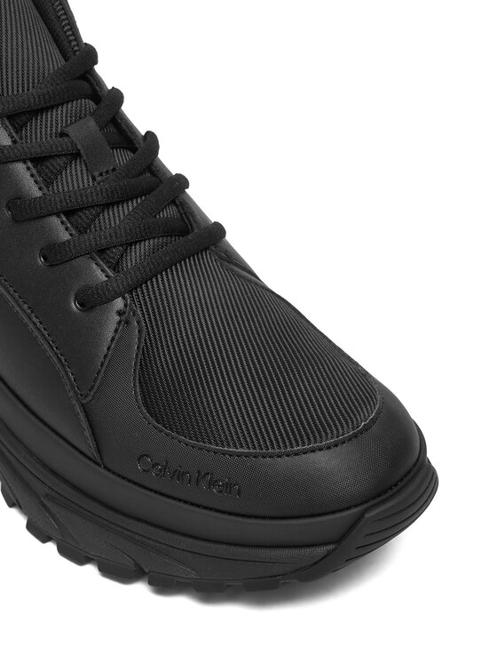 Calvin Klein Calvin Klein Sportcipők Hike Runner Mid Laceup Tech Mix YM0YM01418 Fekete