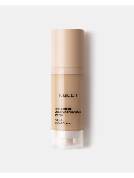 INGLOT INGLOT SPF 50+ Skin Focused Pielęgnacyjny Podkład Medium Olive 308
