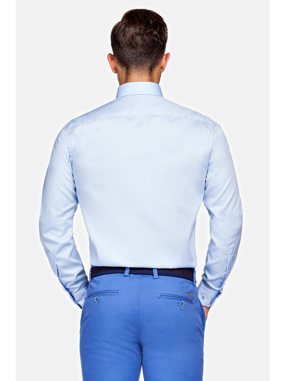 Lancerto Lancerto Koszula Miramar 2 KO051117000294 Błękitny Regular Fit