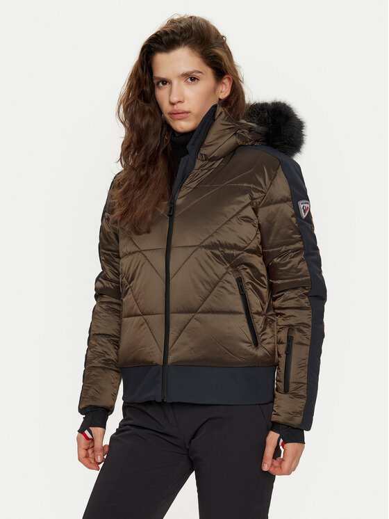 Rossignol Rossignol Lyžařská bunda Ventina RLNWJ23 Zlatá Regular Fit