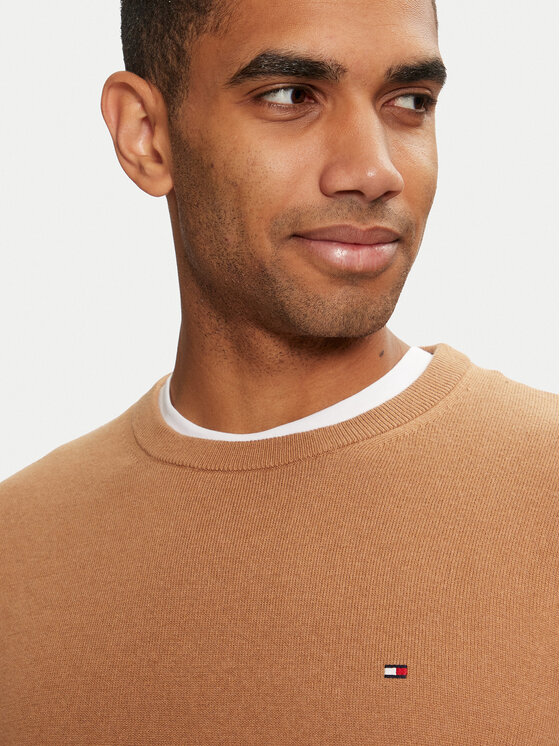 Tommy Hilfiger Tommy Hilfiger Пуловер MW0MW28046 Кафяв Regular Fit