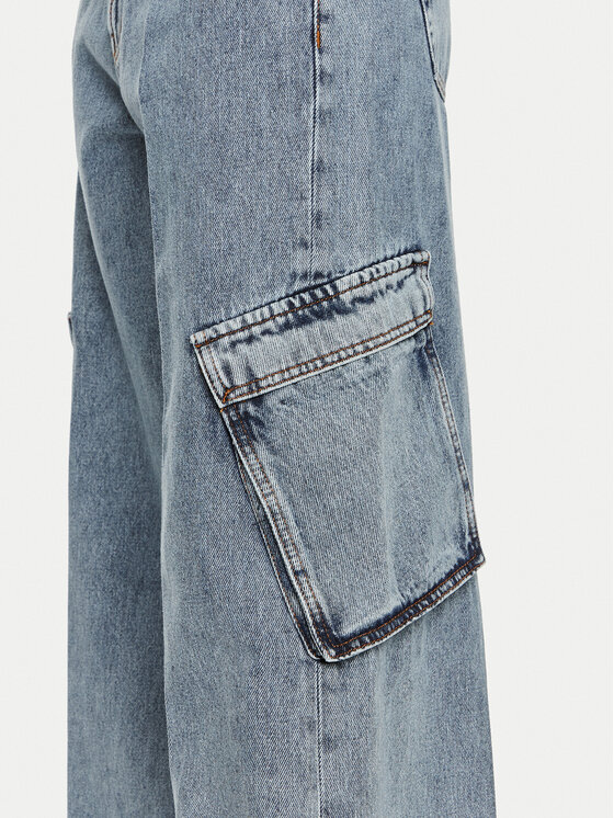HUGO Hugo Jeansy Gemanda 50519907 Niebieski Wide Leg