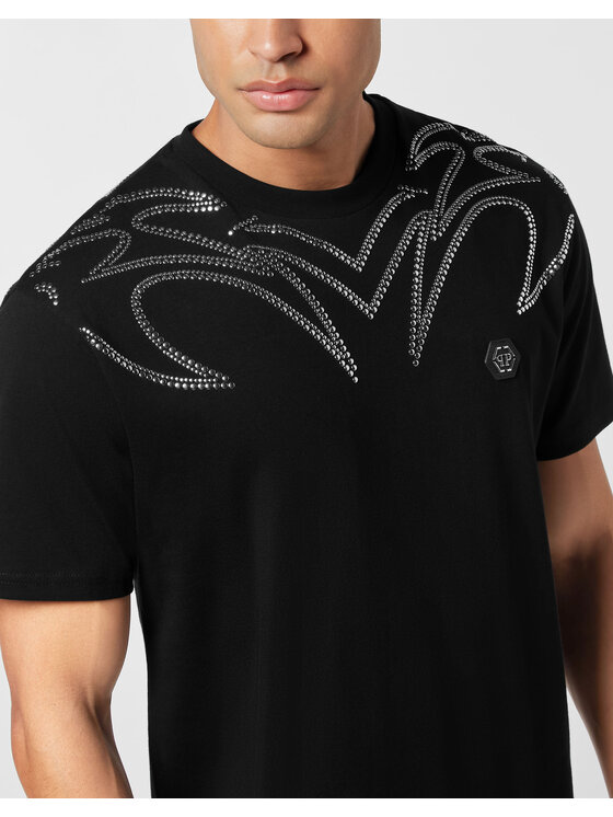 PHILIPP PLEIN PHILIPP PLEIN T-Shirt 26245 Czarny Regular Fit