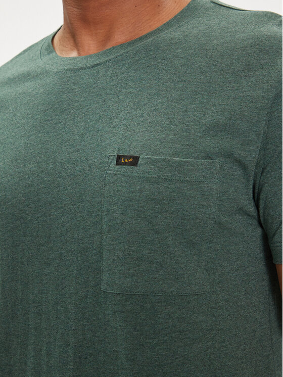 Lee Lee T-Shirt Ultimate 112349075 Zielony Regular Fit