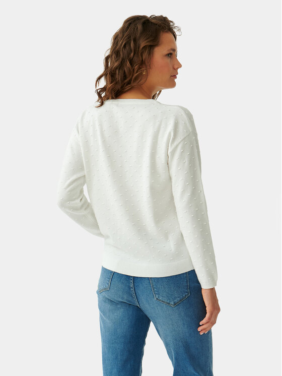 TATUUM Tatuum Sveter Ewela T2321.089 Écru Oversize
