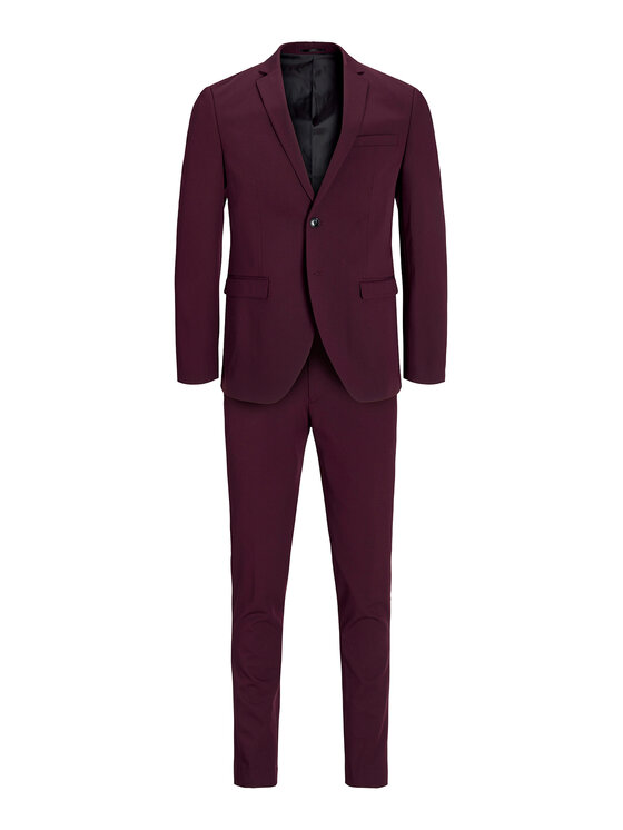 Jack & Jones Jack & Jones Κοστούμι Franco 12181339 Μωβ Super Slim Fit