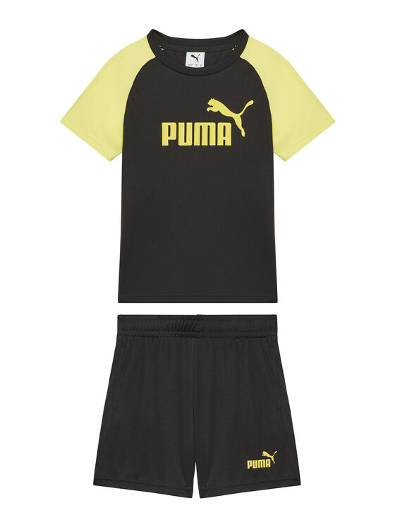 Puma Súprava Tričko a šortky Ess 686299 Čierna Regular Fit