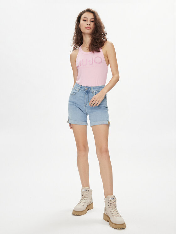 Liu Jo Liu Jo Szorty jeansowe UA4176 D4615 Niebieski Slim Fit