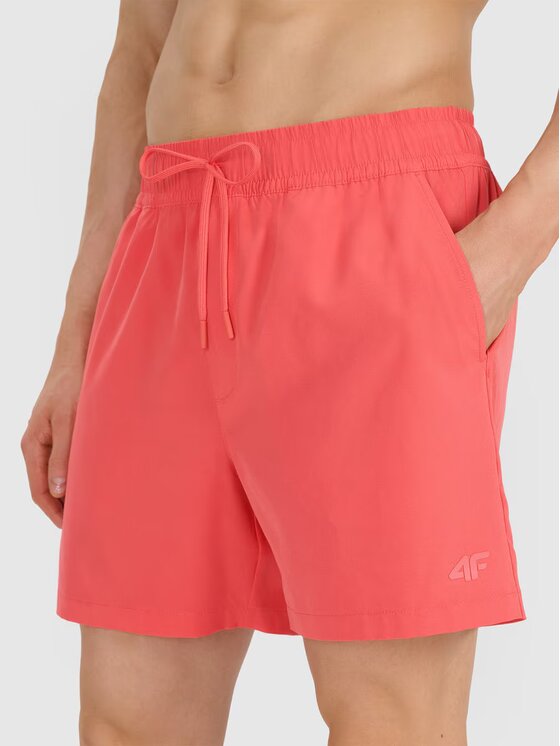 4F 4F Szorty plażowe 4FWSS25UBDSM134-63S Różowy Regular Fit