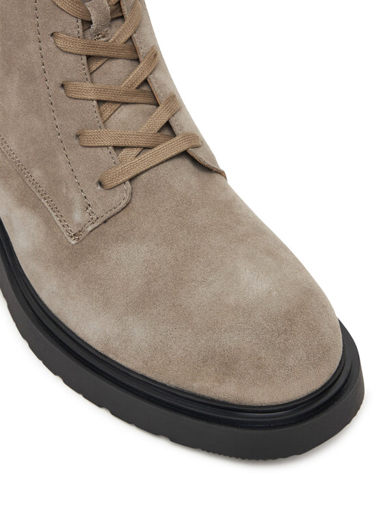 Calvin Klein Calvin Klein Trzewiki Combat Ess Lace Up Zip Boot Su YM0YM01371 Szary