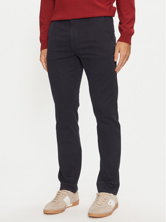 BOSS Boss Chinos kelnes 50518468 Tamsiai mėlyna Slim Fit