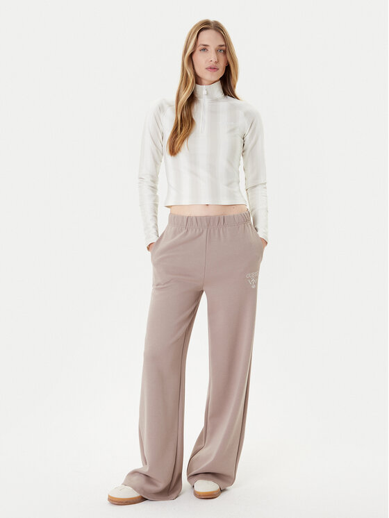 adidas adidas Majica dugih rukava Half-Zip Graphic Football JW3642 Écru Regular Fit