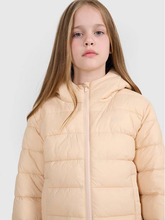 4F 4F Kurtka puchowa OUTERWEAR Beżowy Regular Fit