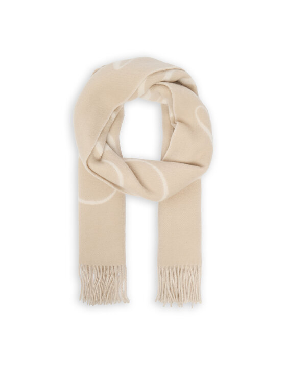 Tommy Hilfiger Tommy Hilfiger Зимен шал Script Logo AW0AW17786 Бежов