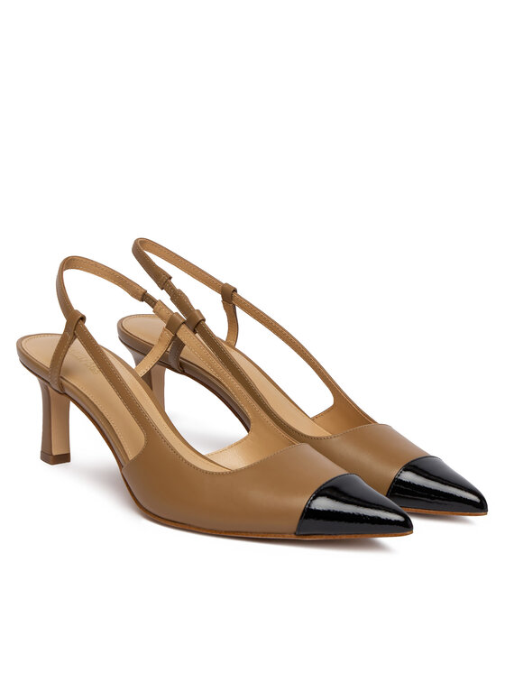 MICHAEL Michael Kors MICHAEL Michael Kors Czółenka Alora Toe Cao Mid Sling 40R6AOMS1L Brązowy