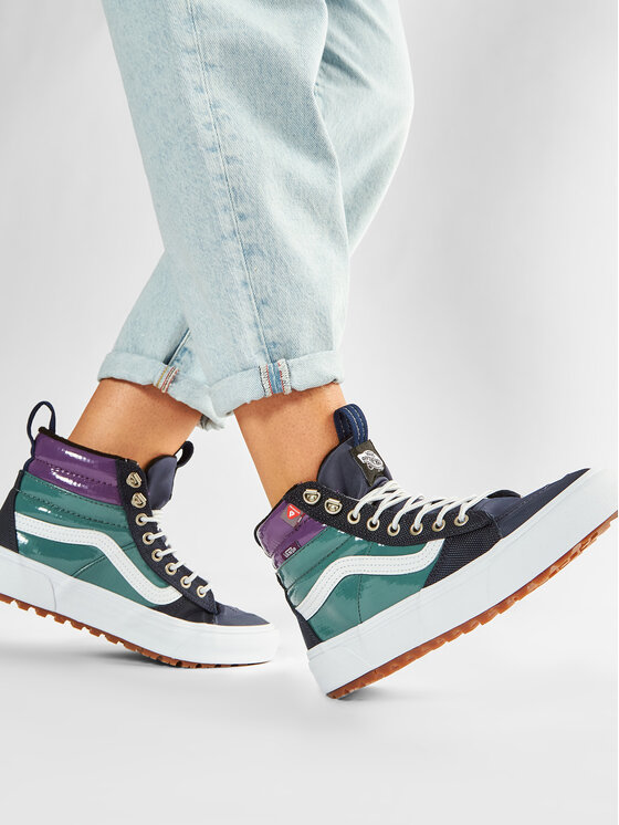 Vans Sneakersy Ski8 Hi Mte 2.0 Dx VN0A4P3I2US1 Granatowy