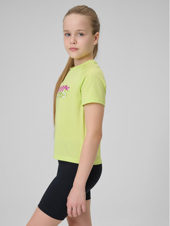 4F 4F Koszulka techniczna JOY MOTION Zielony Regular Fit