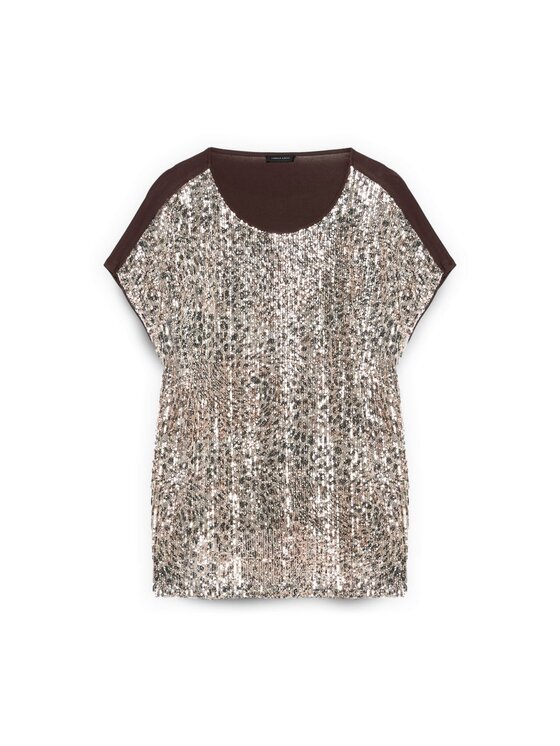 Fiorella Rubino Fiorella Rubino T-shirt G281L008613N0V2 Bordeaux Regular Fit