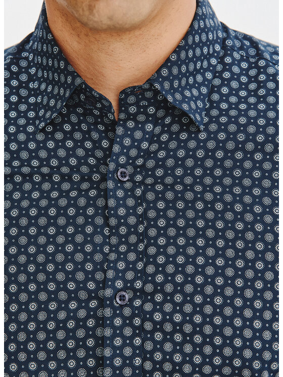 Pako Lorente Pako Lorente Koszula P25WN-1X-032 Granatowy Slim Fit