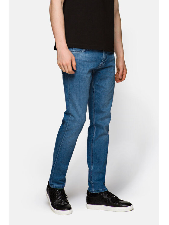 Lancerto Lancerto Jeansy Tucker Niebieski Slim Fit