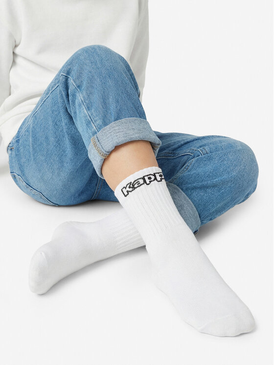 Kappa Kappa Dlouhé ponožky CEO_KR_KAPPA_DZ004_W_AW25 Bílá