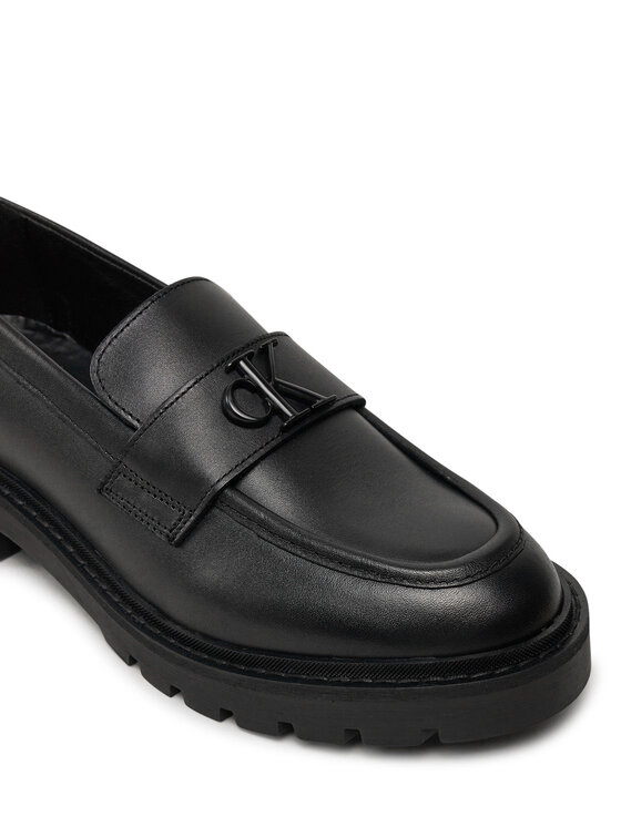 Calvin Klein Jeans Calvin Klein Jeans Loaferke Flatform Loafer Hw Mg Lth YW0YW01682 Črna