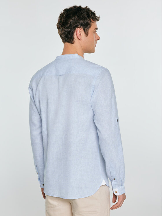 BIG STAR BIG STAR Koszula JANEISO Niebieski Slim Fit