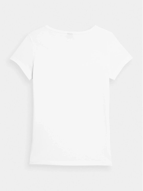 4F 4F T-Shirt 4FMM00TTSHF731-10S Biały Regular Fit